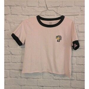Victoria's Secret PINK Hawaiian Ringer Tee Size Small Cropped Y2K baby tee